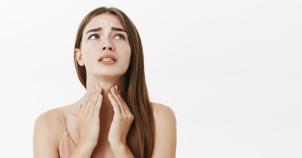 गर्दन पर गांठ