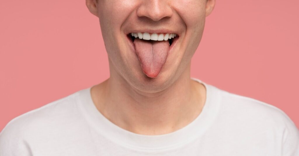 छाले से पीड़ित जीभ